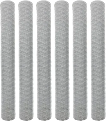Tier1 Paquete de 6 cartuchos de repuesto de filtro de agua de sedimentos de polipropileno para toda la casa de 20 micrones, 20 pulgadas x 2.5