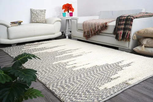 Miniatura 10 de Alfombra hecha a mano de lana dorada, fibra natural viscosa de fácil mantenimiento, alfombra para sala de estar, cama, habitación familiar, pisos