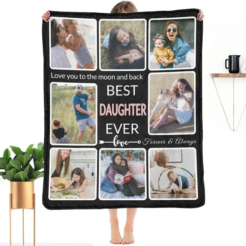 Miniatura 24 de Regalos para Tías Manta Personalizada con Foto, Haz una Manta Personalizada para Tías con Imagen Recuerdos Personalizados Souvenir Manta de Las