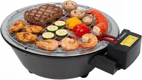 Parrilla eléctrica para cocinar al aire libre, barbacoa sin humo, parrilla extraíble portátil, (YD330)
