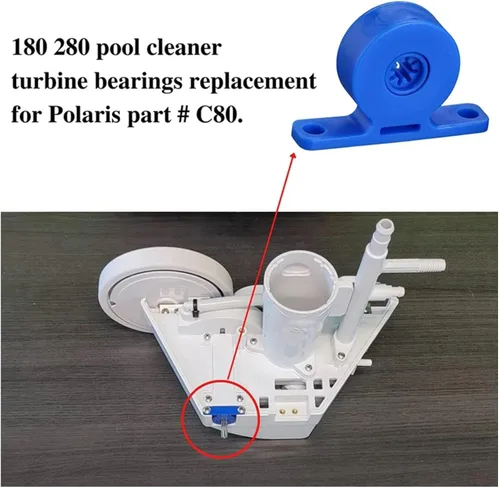 Miniatura 5 de ATIE 280 Limpiador de piscinas Rodamiento de turbina C80/EC80 Reemplazo para modelos Zodiac Polaris 280/180, limpiador de piscina, rodamiento