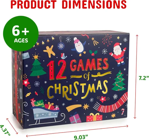 Miniatura 5 de Gutter Games 12 juegos de Navidad - Paquete de noche de juegos familiares para niños y adolescentes - Divertidos juegos de fiesta de Navidad