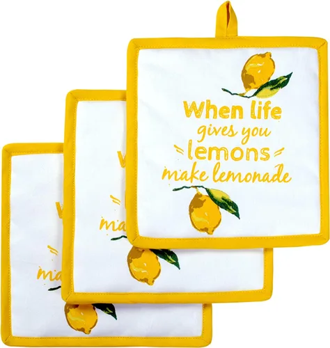 Miniatura 38 de AMOUR INFINI Juego de 2 soportes para ollas de algodón resistentes al calor, antideslizantes de 8 x 8 pulgadas, almohadillas calientes para cocina