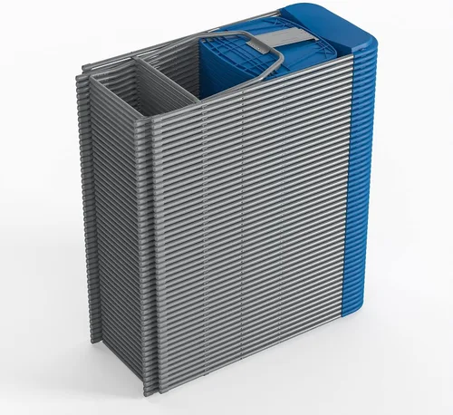 Miniatura 8 de Flash Furniture Silla plegable de plástico de la serie Hercules™, color azul, paquete de 2 unidades, capacidad de peso de 650 libras, cómoda silla