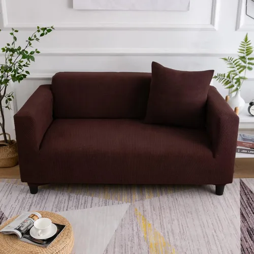 Miniatura 9 de Konsilsa Funda elástica para sofá, funda elástica para sofá de 1/2/3/4 plazas, cubierta completa, elástica, lavable, protector de muebles adecuado
