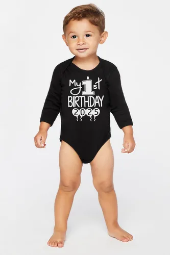 Miniatura 12 de Reaxion Traje de cuerpo entero hecho a mano para bebé niño y niña, mi primer cumpleaños 2024