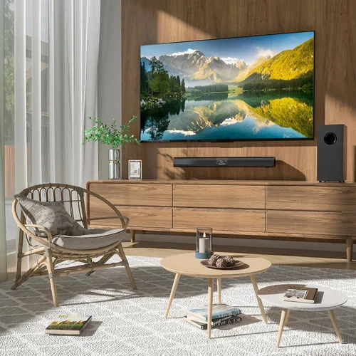 Miniatura 5 de Barra de Sonido Saiyin para Smart TV con Subwoofer de 5.25 Pulgadas, Barra de Sonido de 24 Pulgadas de 100W para TV, Barra de Sonido para TV