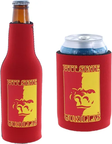 Miniatura 71 de College Team Color Logo Can & Bottle Holder Insulator Beverage Cooler Set