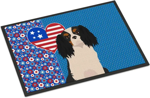 Miniatura 42 de Caroline's Treasures WDK5119JMAT Airedale Terrier USA - Tapete para interiores o exteriores, 24 x 36 pulgadas, tapete para puerta delantera