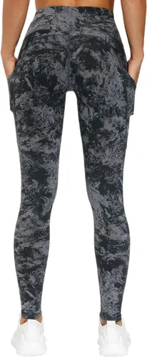 Miniatura 3 de The Gym People - Pantalones deportivos gruesos de tiro alto, con bolsillos y control de abdomen, leggings para entrenar, correr, hacer yoga