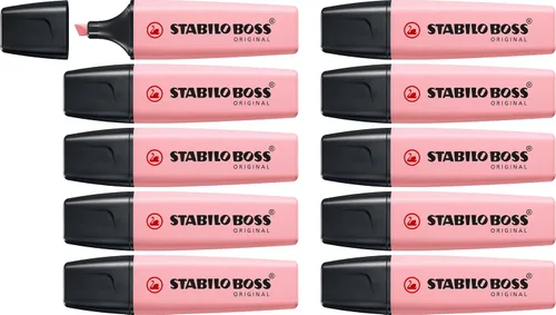 Miniatura 10 de Resaltador STABILO BOSS ORIGINAL Pastel - Paquete de 10 - Pizarra de lima