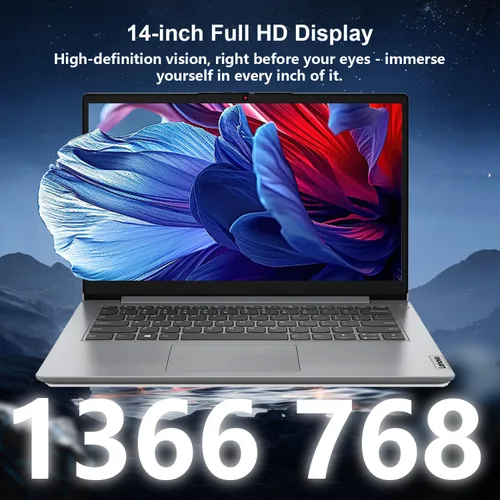 Miniatura 4 de Lenovo IdeaPad 1 Everyday Laptop con pantalla HD de 14 pulgadas, 8 GB de RAM, 384 GB de almacenamiento (128 GB eMMC + 256 GB PCIe), 1 año Office 365