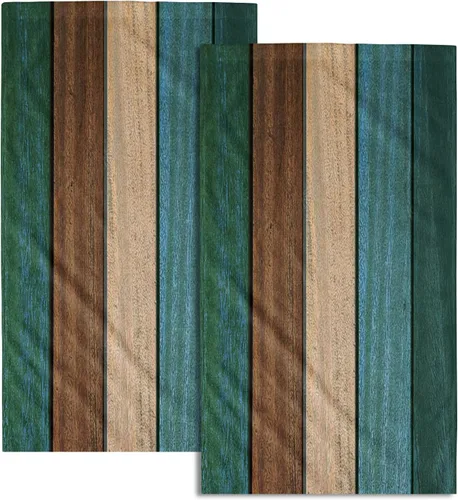 Miniatura 31 de Winter Trees - Juego de 2 toallas de mano de 28 x 14 pulgadas, diseño de árbol de pino de nieve, color beige, absorbente, de microfibra, para baño