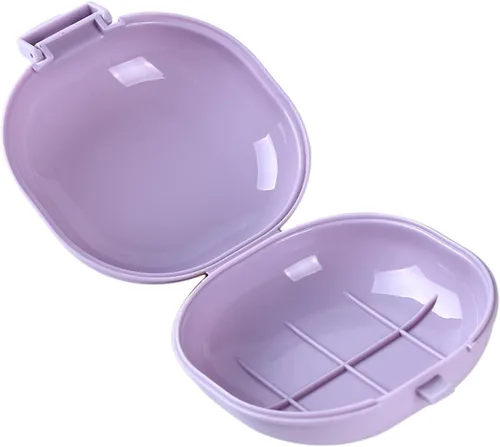 La caja de la barra de jabón permite que el jabón se seque con cordón, soporte de jabón de viaje, caja de jabón a prueba de fugas con rejillas de