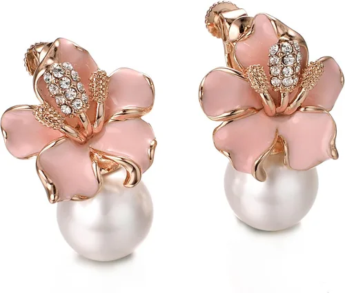 Miniatura 4 de Yoursfs Aretes de clip para mujer, aretes de clip chapados en oro de 18 quilates, sin perforar