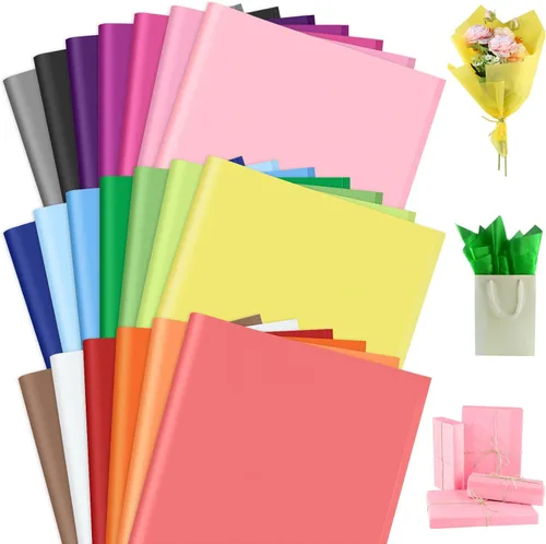 Miniatura 16 de PLULON 60 hojas de papel de seda marrón a granel, hojas de papel de seda para envolver regalos, papel de seda para embalaje, para regalos