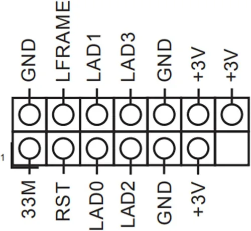 Miniatura 2 de Profesional TPM2.0 Módulo de seguridad LPC 14 Pin como tarjeta de placas base bastidor de roca para como roca TPM2-SLI-S-SPI plataforma pieza