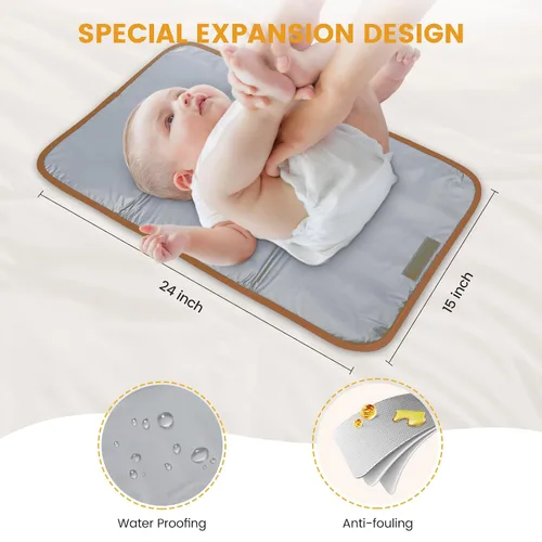 Miniatura 4 de LOVEVOOK Mochila para pañales, bolsa de pañales con bolsillos aislados, bolsa de bebé para niñas y niños con cambiador, bolsa de pañales grande