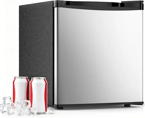 Miniatura 11 de Antarctic Star 1.7 pies cúbicos refrigerador compacto con congelador, termostato ajustable, estante de vidrio extraíble, mini refrigerador de una