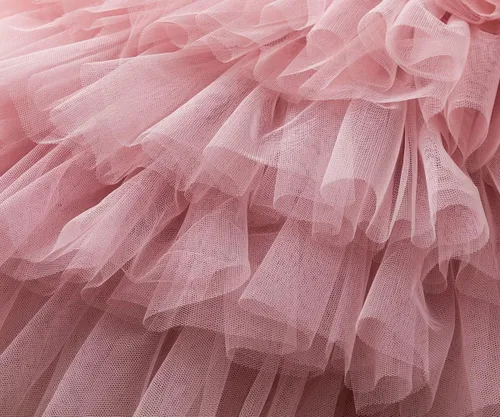 Miniatura 6 de Vestido de princesa sin mangas con tirantes y flores para niñas