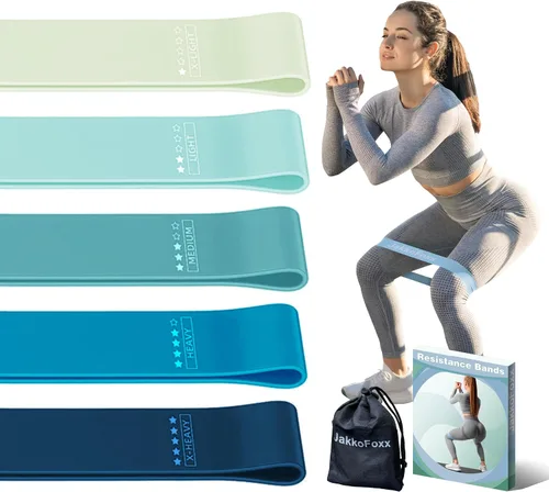 Miniatura 11 de Bandas de ejercicio de resistencia, bandas de resistencia para fitness en casa, estiramiento, entrenamiento de fuerza, terapia física, bandas