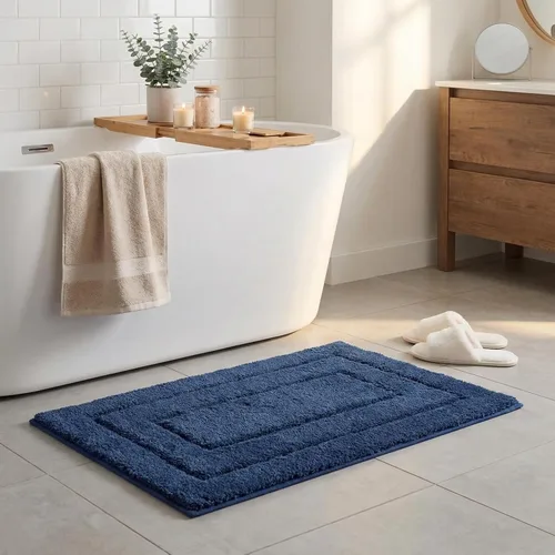 Miniatura 79 de GRANNY SAYS Alfombras de baño antideslizantes, lavables, extra suaves y absorbentes de agua para baño, alfombra de baño peluda de felpa, alfombra