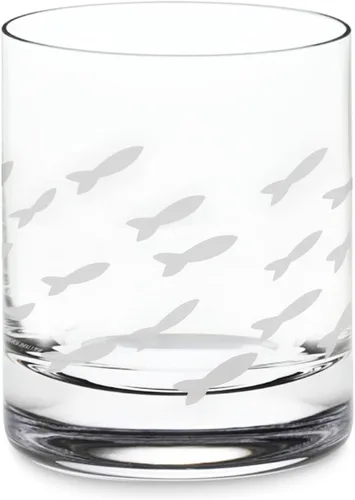 Miniatura 6 de Wine Savant Old Fashion - Copas de vino de pescado para vino blanco y tinto, whisky o agua, grabado individualmente con arena