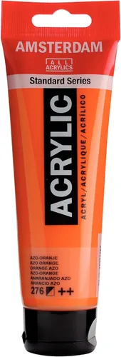 Miniatura 2 de Amsterdam Serie Estándar Tubo de Pintura Acrílica 120ml Azo Naranja 276 (17092762)
