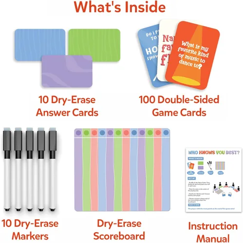 Miniatura 4 de Skillmatics Juego de cartas: ¿Quién te conoce mejor? Divertido juego de fiesta familiar para niños, niñas, adolescentes y adultos, divertido