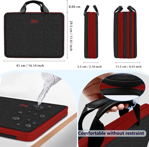Miniatura 3 de ZINZ Funda delgada expandible para laptop 13, 13.3 y 14, compatible con MacBook Air/Pro 13-14 M1 M2 M3 M4 M5 2021-2023 Pro, 13.5 Surface Laptop 4/3