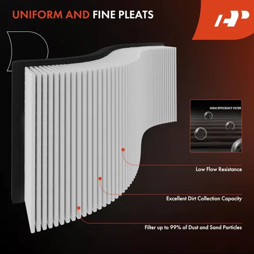Miniatura 4 de Filtro de aire del motor A-Premium compatible con modelos Toyota, Pontiac y Scion - Corolla 2009-2019, Matrix 2009-2014, Yaris 2006-2018, Vibe
