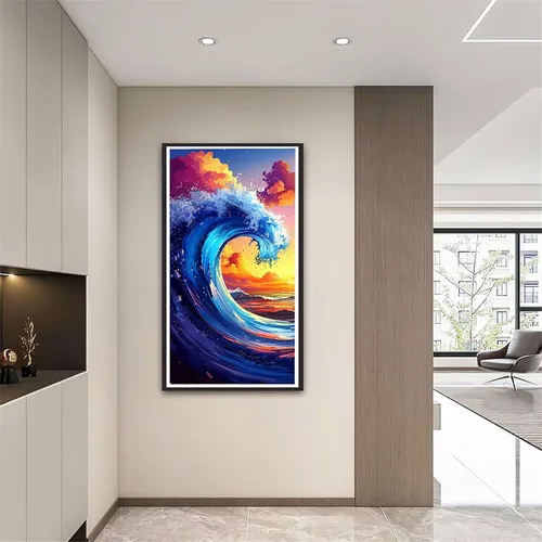 Miniatura 2 de Cloud Waves Diamond Painting Kits for Adults Beginners, 5D Full Drill Diamond Art Kits Gem Art for Home Wall Decor, Rhinestone Embroidery Crafts
