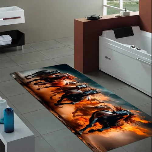 Miniatura 25 de Alfombra antideslizante de espuma de esponja de pelo bajo para puerta de baño, alfombras separadas a prueba de deslizamiento, alfombra de ilusión