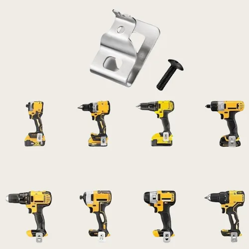 Miniatura 4 de 6 clips de cinturón para Dawelt 304 acero inoxidable herramientas de taladro Kit de gancho con tornillos para N268241 apto para herramientas