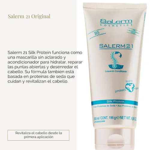 Miniatura 2 de Salerm 21 B5 proteína de seda, 6.9 onzas.