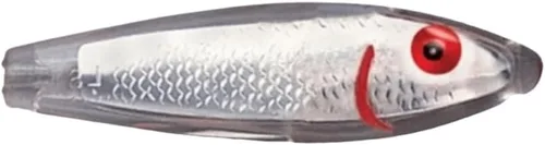 Miniatura 27 de MirrOLure Mirrodine Gancho de pesca plateado extraafilado de acero inoxidable de 1 pieza