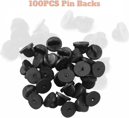 Miniatura 7 de Lapel Pin Backs, Safety Backs for Brooch Tie Hat Badge Insignia