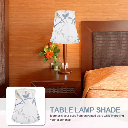 Miniatura 6 de Angoily Pantalla de tela para lámpara de mesa E27, cubierta de luz de 5.85 pulgadas, repuesto de material de lino suave, decoración de dormitorio