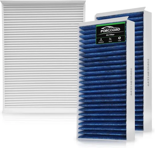 Miniatura 24 de Combo de Filtro de Aire de Cabina y Motor Forccord Compatible con Honda Civic 2016-2025 2026 2.0L, HR-V 2023-2026 2.0L Filtro de Cabina de Carbón