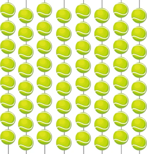 12 pancartas de tenis para colgar pelota de tenis, remolino, juego deportivo, juego de fiesta, kit de guirnalda de papel para niños, adolescentes,