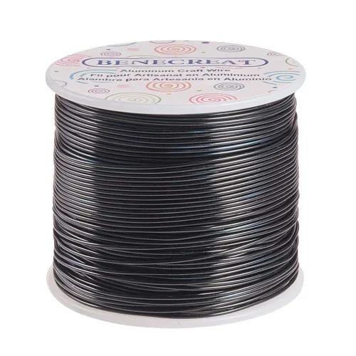 Miniatura 59 de BENECREAT -Alambre de aluminio para joyería de calibre 9, 55 pies, alambre metálico flexible para esculpir, ideal para manualidades de Halloween