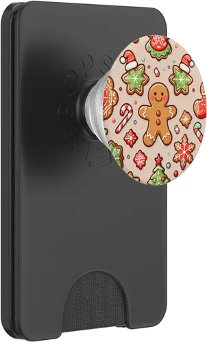 Miniatura 7 de Árbol de Navidad Luces de pan de jengibre copo de nieve amantes de las galletas PopSockets estándar PopGrip