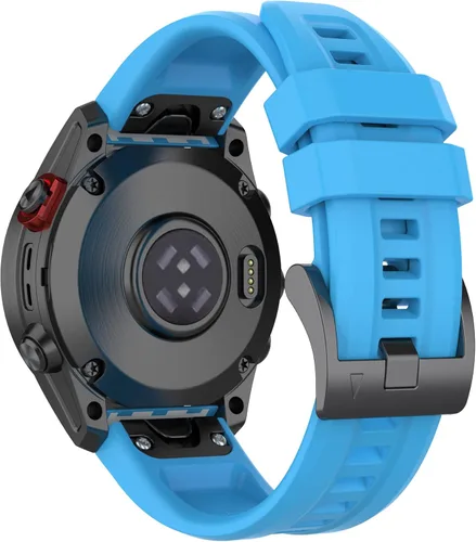 Miniatura 22 de REYDA Correa de silicona compatible con Garmin Fenix 8 Pro 1.850 in/8 1.850 in/E 1.850 in, 0.866 in, correa de reloj de ajuste rápido de silicona