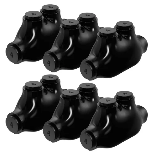 Miniatura 12 de RVBOATPAT Paquete de 5 Conectores de empalme en línea aislados 2-14 AWG Conectores de alambre de aluminio a cobre Conectores de cable aislados