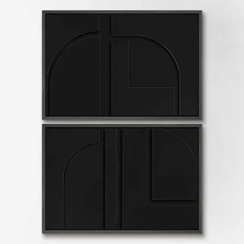 Miniatura 63 de SIGNWIN Lienzo enmarcado para pared, juego de arte sereno de paisaje de pantanos, ilustración rústica, arte moderno, minimalismo, decorativo