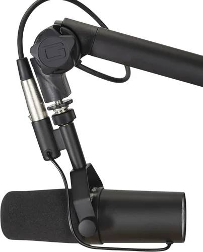 Miniatura 9 de Gator Frameworks - Soporte para micrófono de transmisión montado en escritorio Deluxe para podcasts y grabación; cable XLR integrado, (GFWBCBM3000)