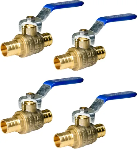 Miniatura 30 de XFITTING Válvula de bola Pex de 10 piezas de 3/4" caliente y fría, 24-2-3&4 = 10X