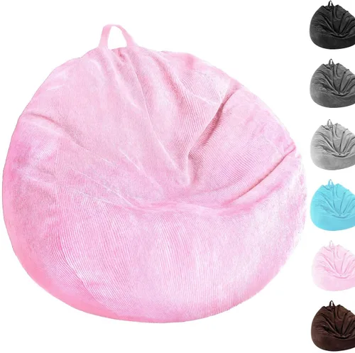 Miniatura 22 de Kisoy Funda para Silla Puf (Sin Relleno) Funda de Almacenamiento de Animales de Peluche para Silla Puf, Camas Perezosas para Mascotas Perros/Gatos.
