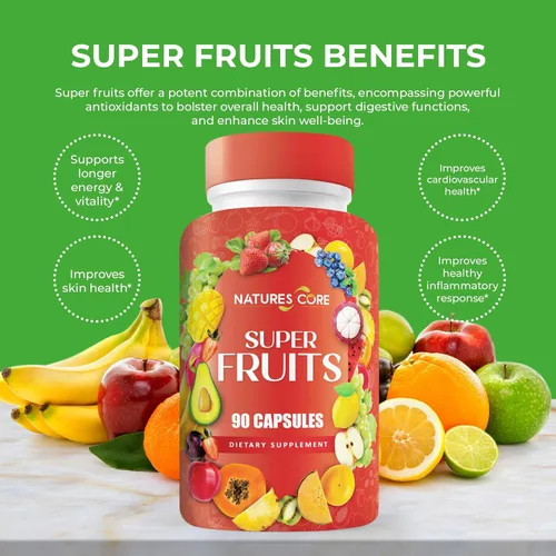 Miniatura 6 de Nature's Core Suplemento de frutas y verduras – 360 cápsulas – 100% súper frutas y verduras enteras, fabricado en Estados Unidos, sin soja, vegano