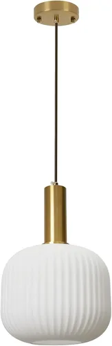 Miniatura 17 de Moderna lámpara colgante con enchufe de mediados de siglo, lámpara colgante de vidrio lechoso, lámpara colgante enchufable con luz de techo
